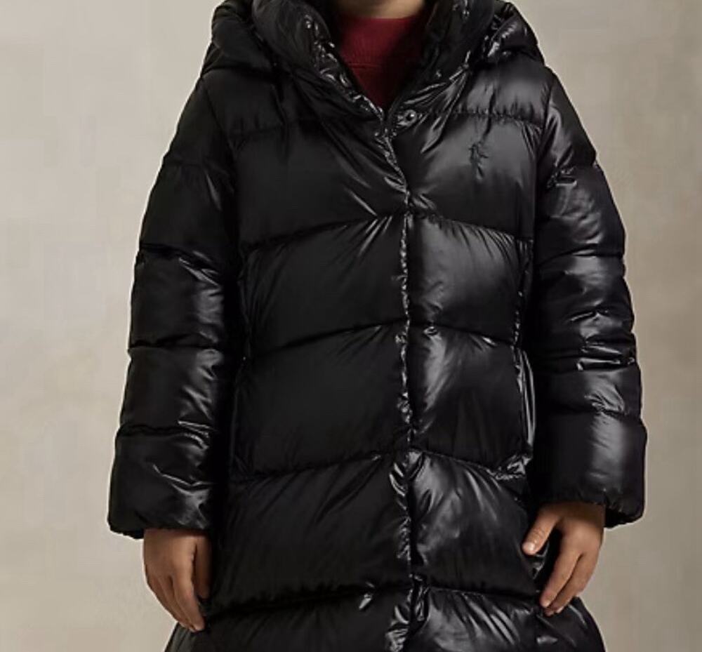 Polo Ralph Lauren Toddler Girls Down Hooded Long Jacket Size- 3T